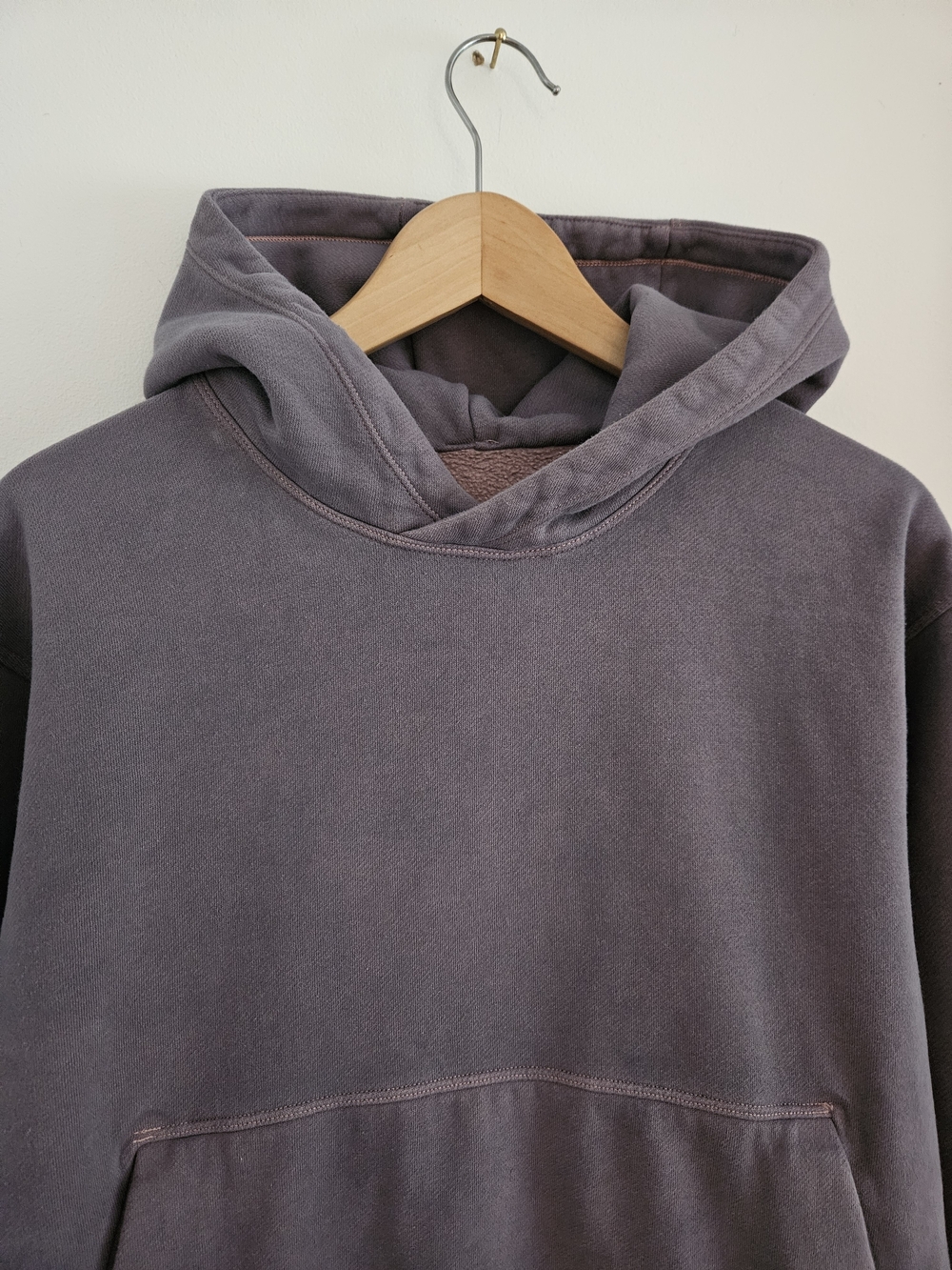 Lululemon Washed Charcoal Gray Hooded Sweatshirt Mens Large - Picture 2 of 6